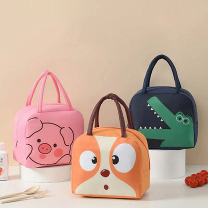 Cartoon Animals Thermal Lunch Bags