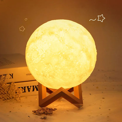 3D LED Light Moon Lamp