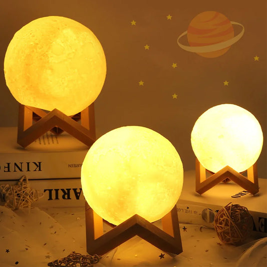 3D LED Light Moon Lamp
