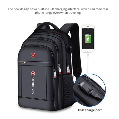 Men's USB Charging Laptop Backpack Waterproof Lightweight